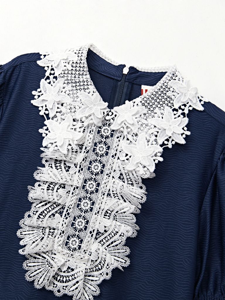 UTAA Notredame Lace Shirt : Women's Navy