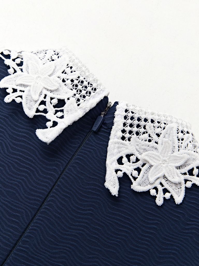 UTAA Notredame Lace Shirt : Women's Navy