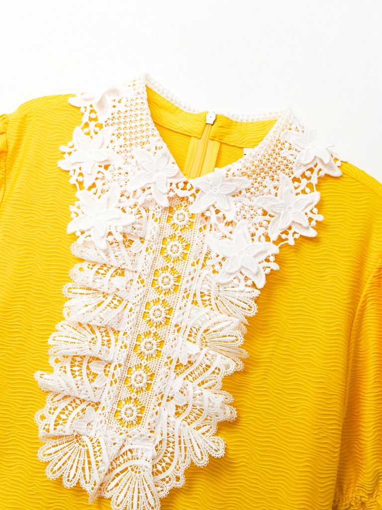 UTAA Notredame Lace Shirts : Women's Yellow