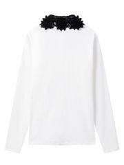 UTAA Notredame Floral Lace PK Sleeve : Women's White