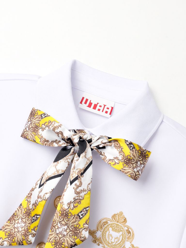 UTAA APEX Chain Baroque Frontier Tie PK T-shirt : Women's Yellow