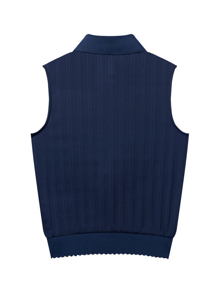 UTAA Ducat Gild Ring Panther PK Sleeveless : Women's Navy