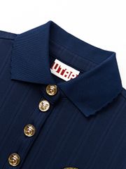 UTAA Ducat Gild Ring Panther PK Sleeveless : Women's Navy