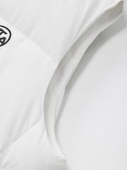 Logo Bounce Strap Hood Down Vest : Women's White