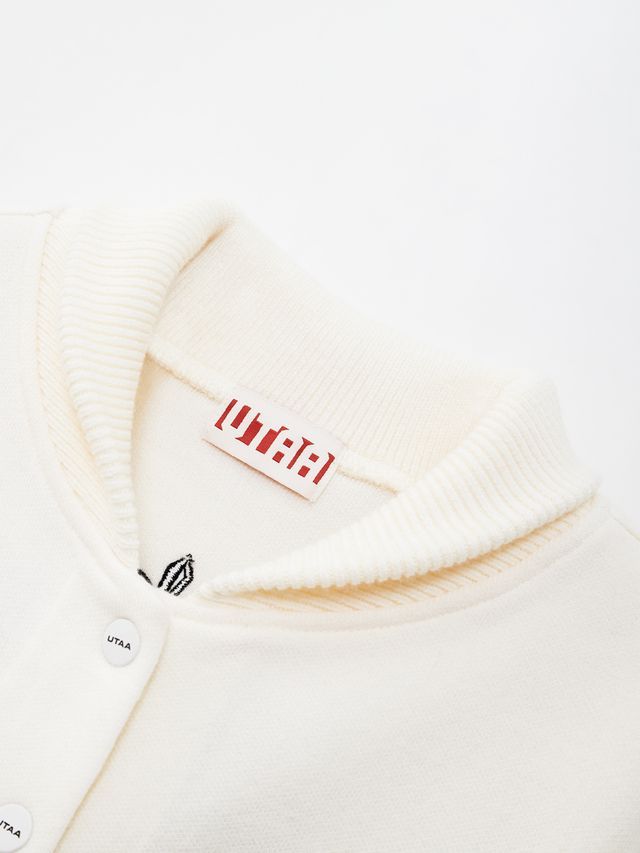 UTAA Egis Stadium Knit Blouson Jumper : Women's Ivory