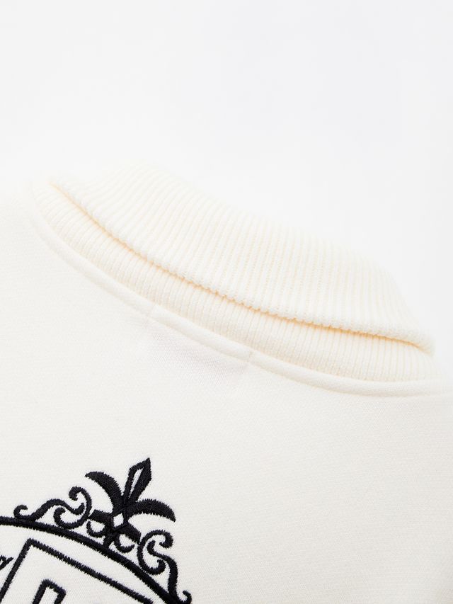 UTAA Egis Stadium Knit Blouson Jumper : Women's Ivory
