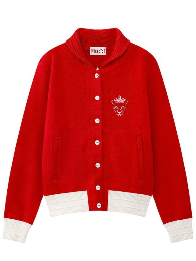 UTAA Egis Stadium Knit Blouson Jumper: Women’s Red