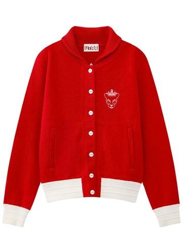 UTAA Egis Stadium Knit Blouson Jumper: Women’s Red