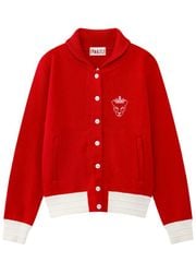 UTAA Egis Stadium Knit Blouson Jumper: Women’s Red