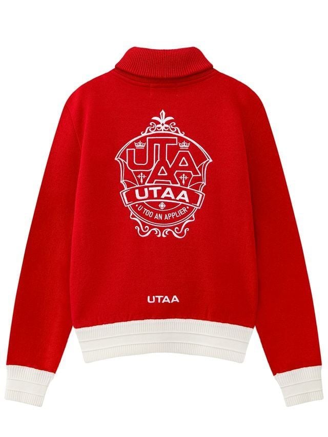 UTAA Egis Stadium Knit Blouson Jumper: Women’s Red