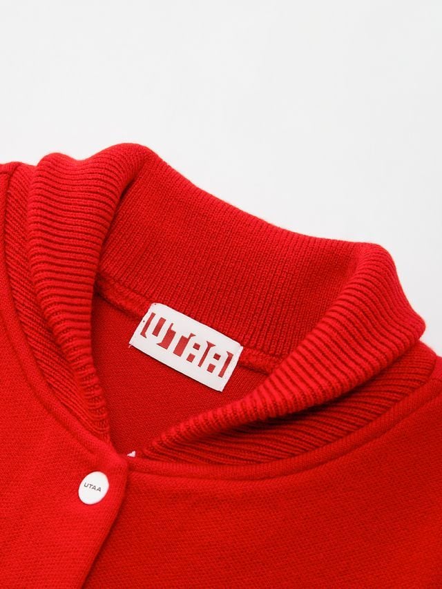 UTAA Egis Stadium Knit Blouson Jumper: Women’s Red