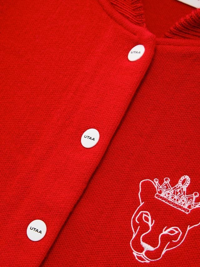 UTAA Egis Stadium Knit Blouson Jumper: Women’s Red