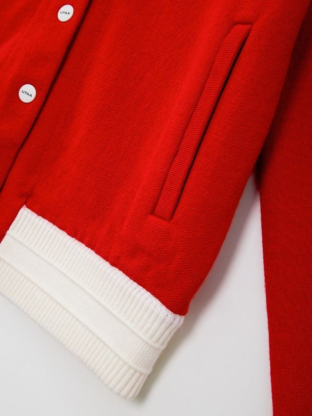 UTAA Egis Stadium Knit Blouson Jumper: Women’s Red