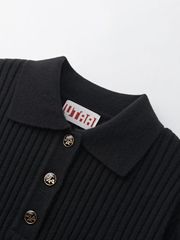 Gilt Sealing Adel Classic PK Knit: Women's Black