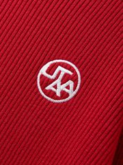 UTAA Logo Curve Ring Turtleneck Knit : Women's Red