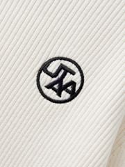 UTAA Logo Curve Ring Turtleneck Knit : Women's White