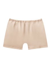Gilt Sealing Contour Pleats Skirt: Beige