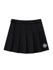 UTAA Slide Bulk Logo Pleats Skirt: Black