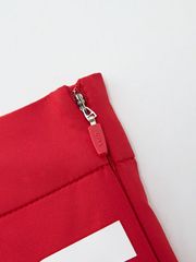 UTAA Slide Bulk Logo Pleats Skirt: Red