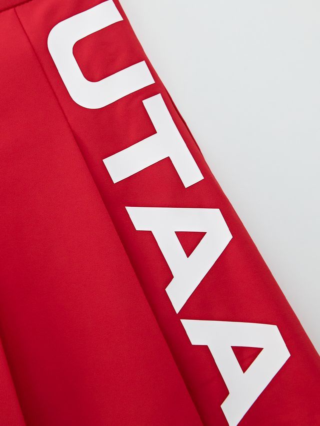 UTAA Slide Bulk Logo Pleats Skirt: Red