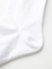 UTAA Crown Panther Glossy Knee Socks : Women's White