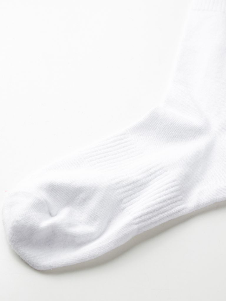 UTAA Crown Panther Glossy Knee Socks : Women's White