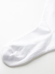 UTAA Crown Panther Glossy Knee Socks : Women's White