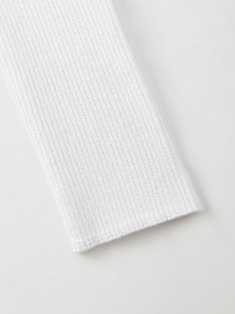 Ducat Floral Lace PK Knit Sleeve : Women's White