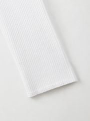 Ducat Floral Lace PK Knit Sleeve : Women's White