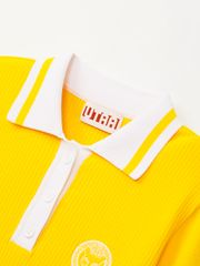 UTAA Neon Logo Ribbed Line PK Sleeve : Women's Yellow