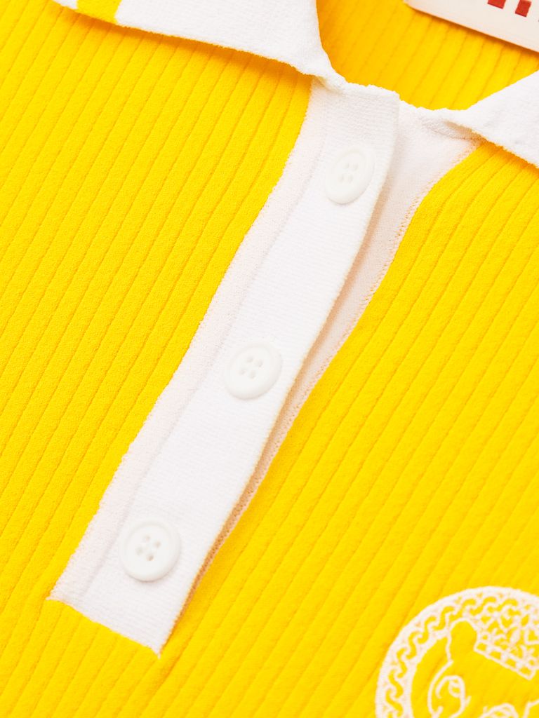 UTAA Neon Logo Ribbed Line PK Sleeve : Women's Yellow