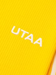 UTAA Neon Logo Ribbed Line PK Sleeve : Women's Yellow