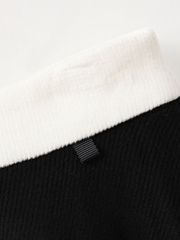 Crystal Ribbon Flare Knit Skirt: Women's Black