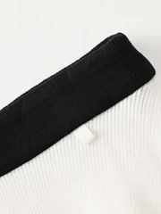 Crystal Ribbon Flare Knit Skirt: Women's White