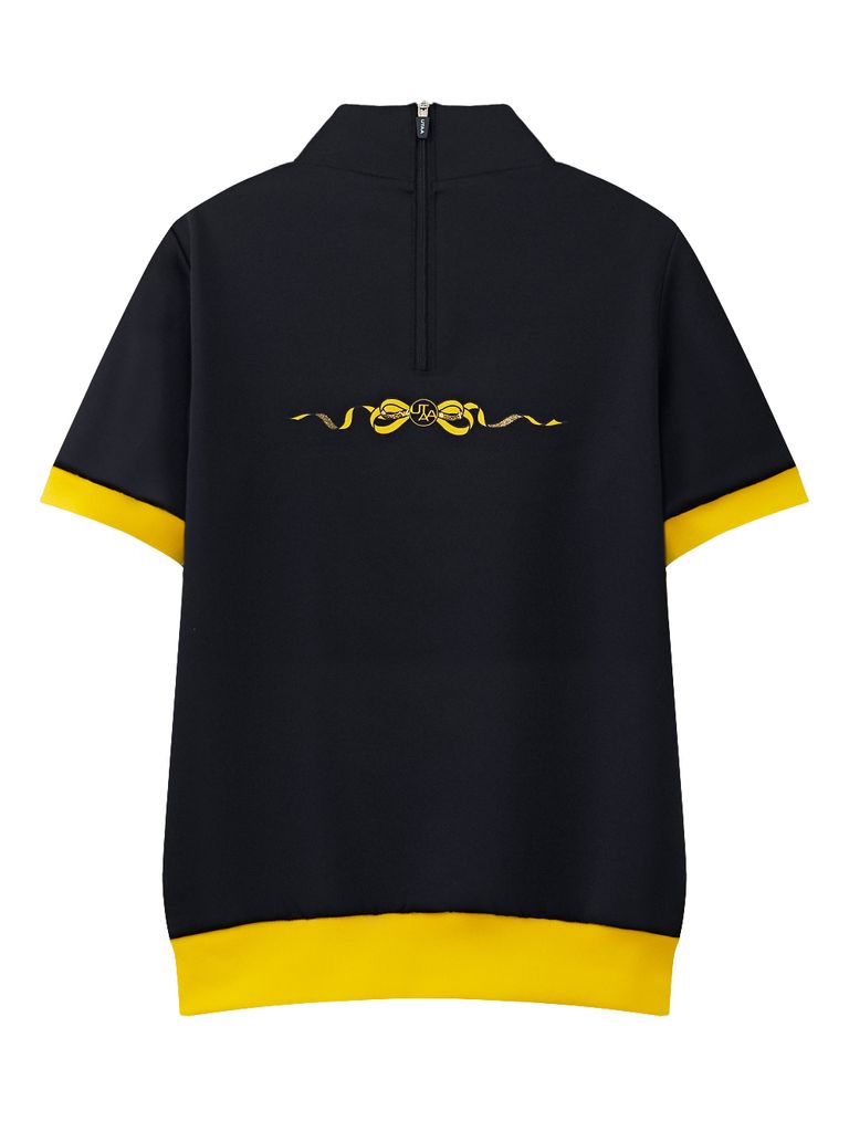 UTAA Tied Ribbon Panther Neon Turtleneck Tee : Women's Black
