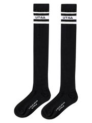 UTAA Neon Passenger Logo Knee Socks : Black