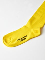 UTAA Neon Passenger Logo Knee Socks : Yellow