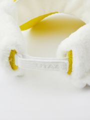 UTAA Stitch Alpaca Knit Fur Visor : Women's Yellow