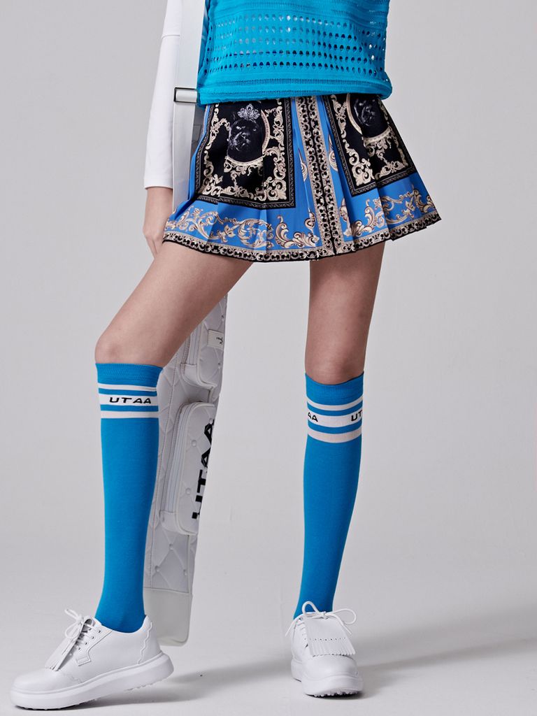 UTAA Bright Baroque Short Skirt : Women's Blue