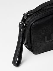 UTAA Figure Logo Strap Pouch Bag : Black