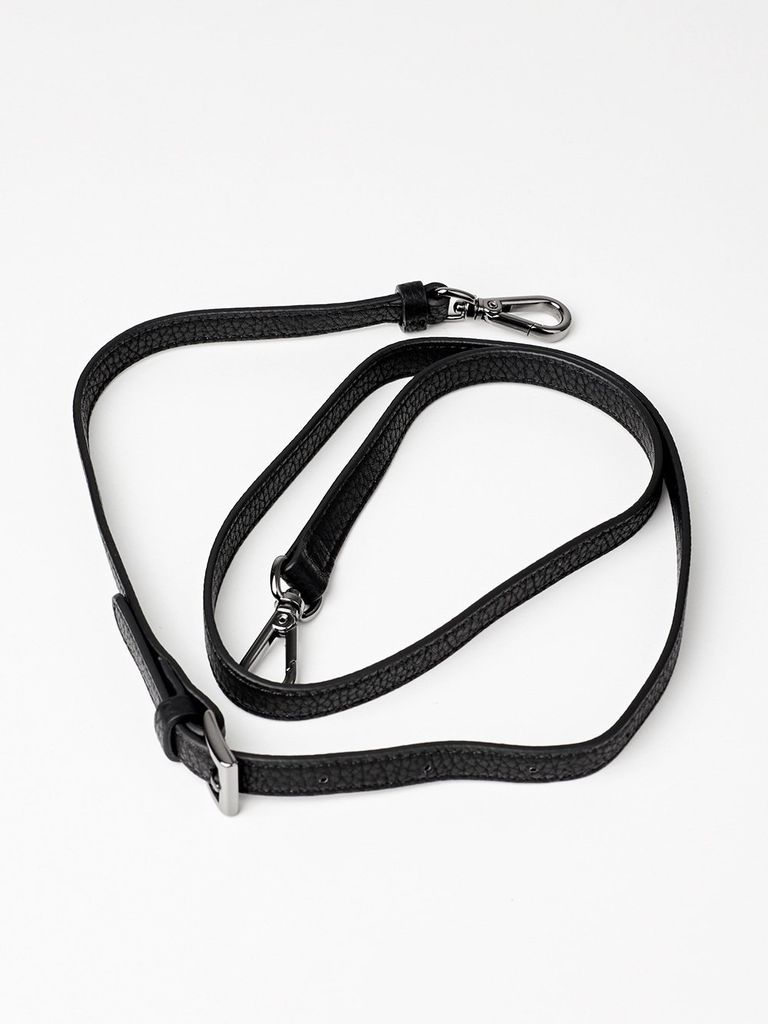 UTAA Figure Logo Strap Pouch Bag : Black