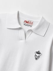 UTAA Panther Openneck Knit Pullover : Women's White