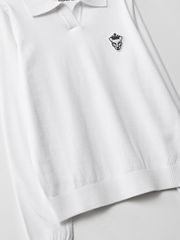 UTAA Panther Openneck Knit Pullover : Men's White