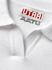 UTAA Panther Openneck Knit Pullover : Men's White