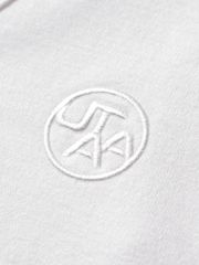 UTAA Pixel Logo Knit Cardigan : Women's White