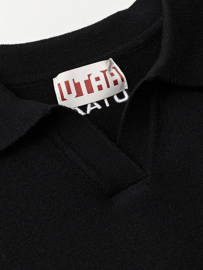 UTAA Panther Openneck Knit Pullover : Women's Black