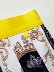 UTAA Bright Baroque Short Skirt : Women's Yellow