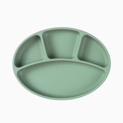 Khay ăn dặm chia 4 ngăn Silicone Bạch Kim Bluemama Modui Chính hãng Hàn Quốc