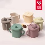 Cốc Silicone Nắp Gấu Tập Uống Nước Cho Bé - BLUEMAMA