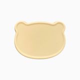 [COMBO] Đĩa hình gấu ĐẾ HÍT kèm nắp đậy Silicon Modu'i, màu vàng